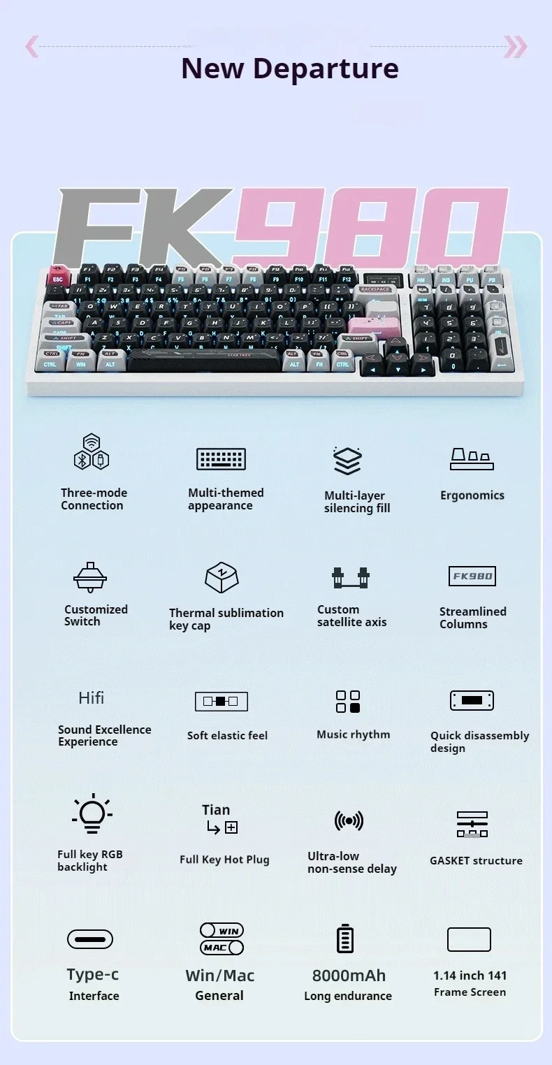 ZIDLI  Ű, 3      Ŷ, Pbt Űĸ, E-  Ű, 8000mah ũ, PC, Fk980
