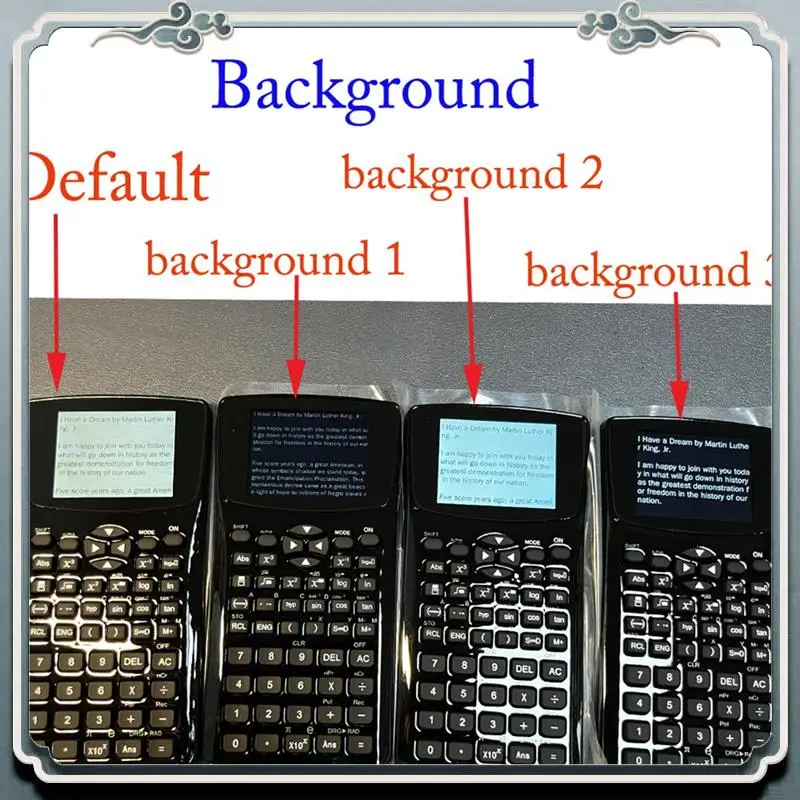 ABIJ-Txt 매직 계산기 4GB 메모리 음악 비디오 사진 전자책 비상 버튼 포함 다기능 텍스트 읽기 계산기