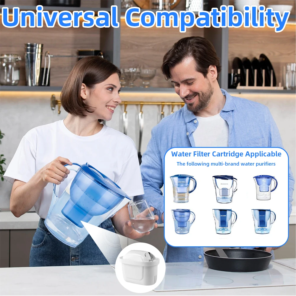 3-Pack Maxtra Compatible Water Filter Cartridge for Improved Taste and Reduced Impurities in Your Water