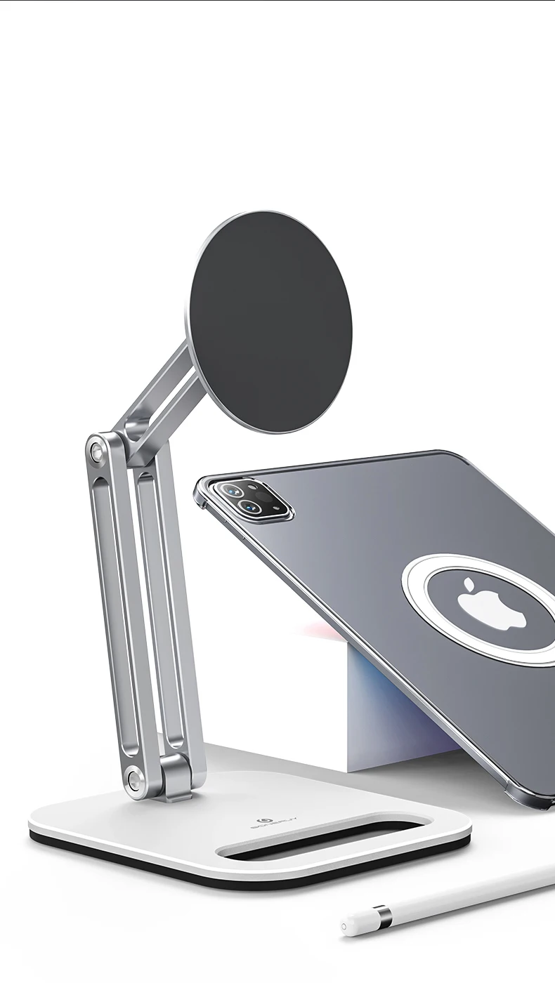 Aluminium stand for tablets and e-readers