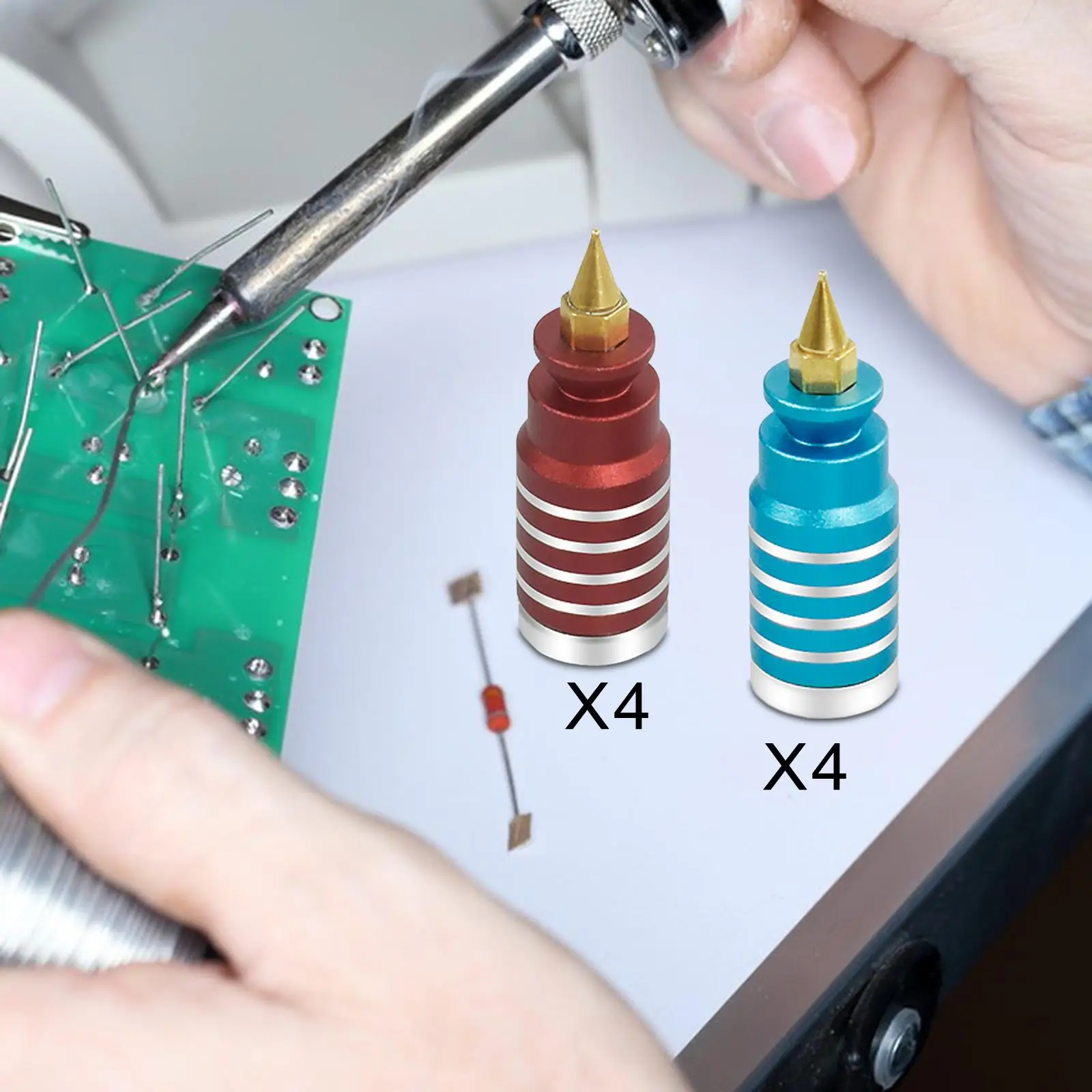 4 Pieces Magnetic PCB Fixture Pins Circuit Board Holder Circuit Board Jig Clamping Tools PCB Clamps Auxiliary Clamps PCB Pillars 3