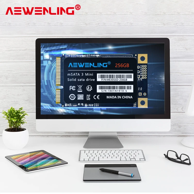 AEWENLING ǻͿ  ָ Ʈ ϵ ̺, HP ƮϿ mSATA SSD, 128GB, 256GB, 512GB, ̴ SATA3, 64GB, 1TB HDD, 3cm x 5cm