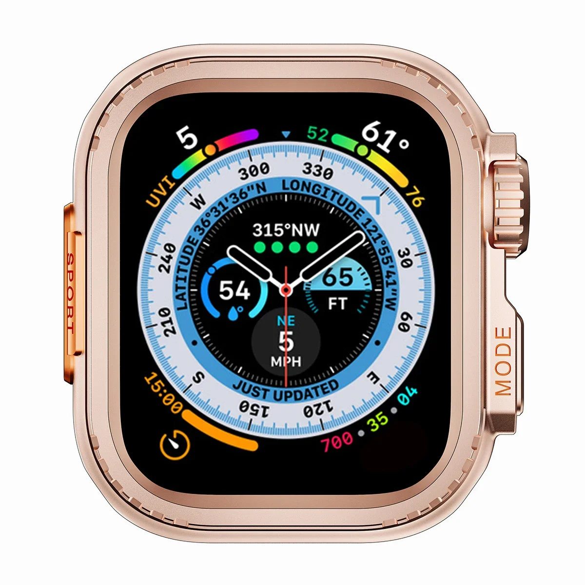 Premium Metal Bumper Case for Apple Watch - Durable Protective Frame Cover
