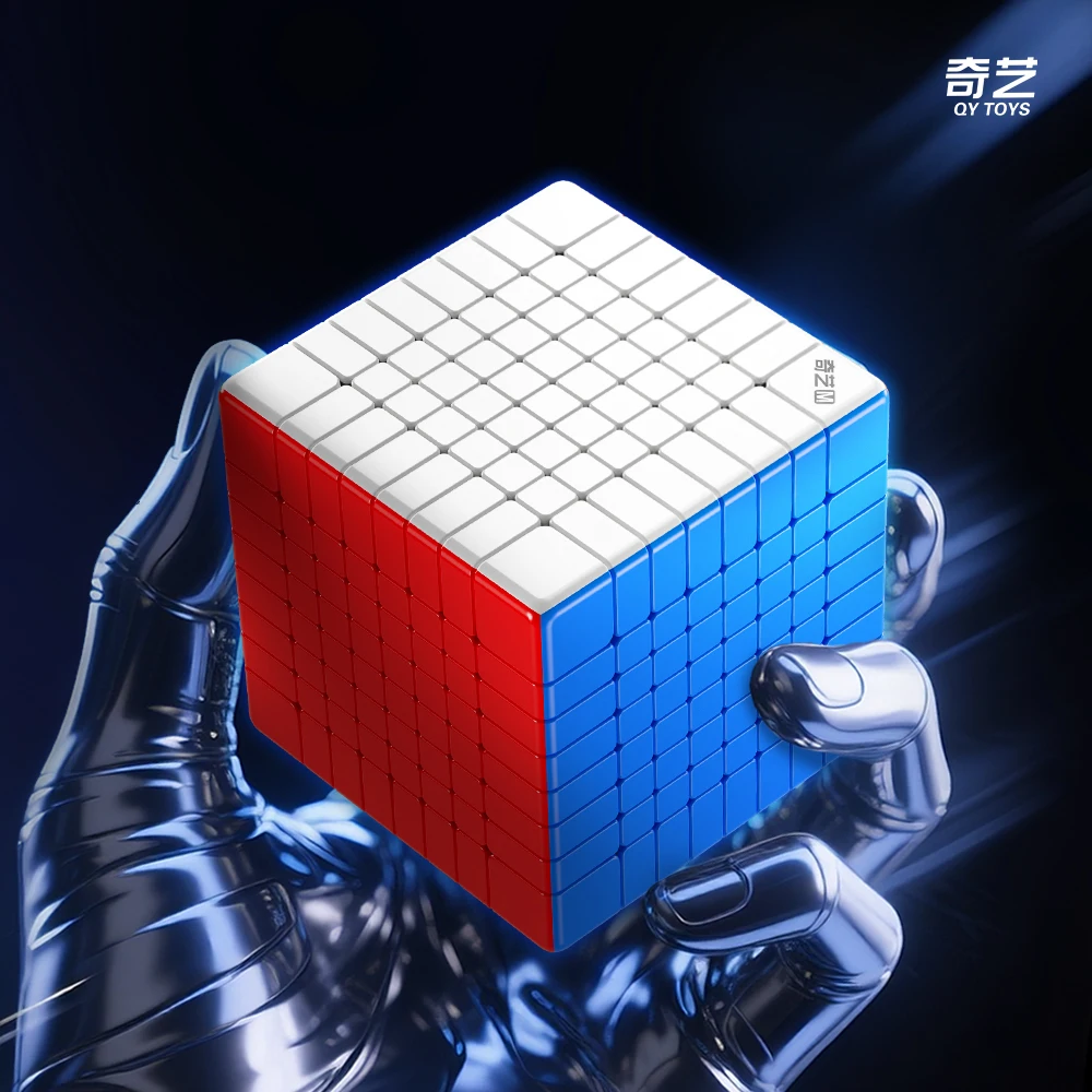 [Picube] QiYi 8x8 마그네틱 볼 코어 자석 매직 큐브 8x8x8 스티커리스 전문가용 안티 스트레스 큐브 마기코 어린이 선물