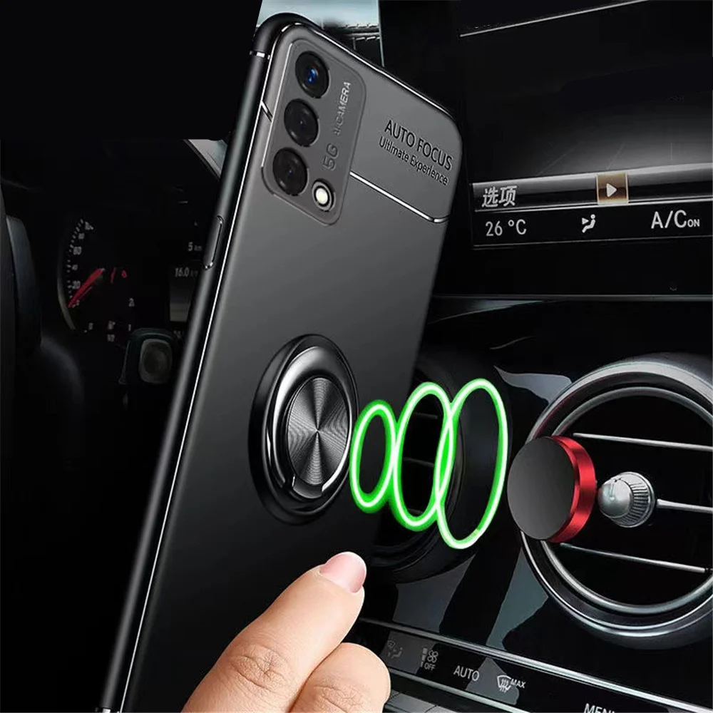 

OPPO Realme GT Master Shockproof Case for Realme GT Master Explorer GT Neo 2 2T Ring Cover for Realme Q3 Pro Carnival Q3S Coque