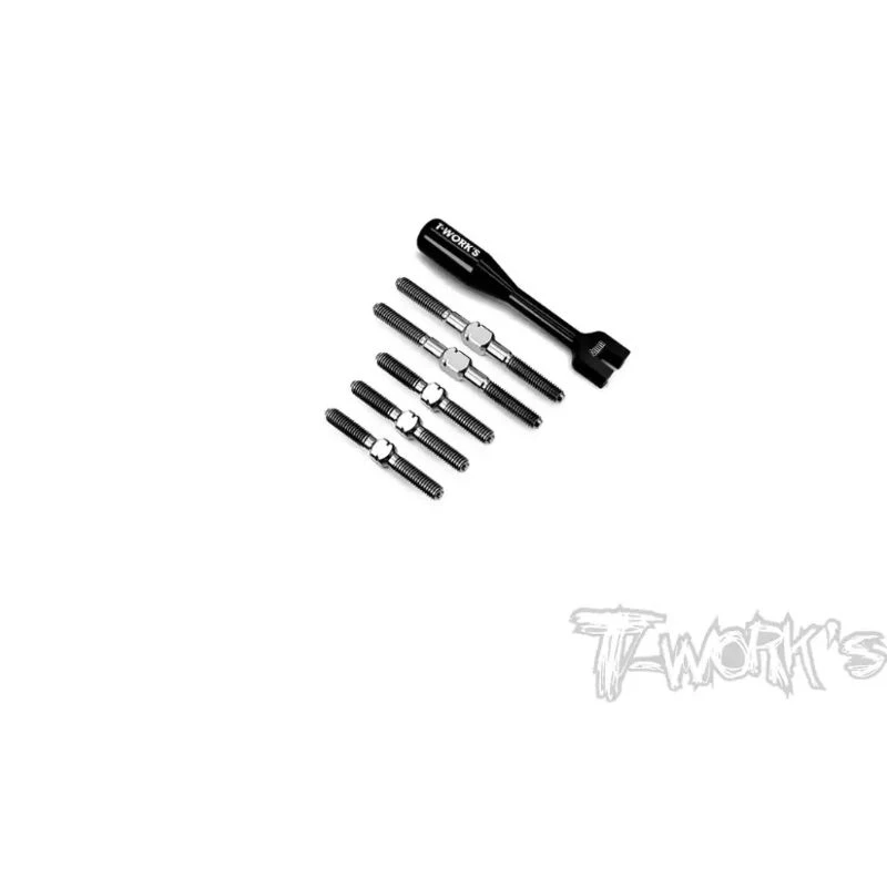 

Original T works TB-250 64 Titanium Turnbuckle Set ( For Serpent X20 FWD ) Professional Rc part