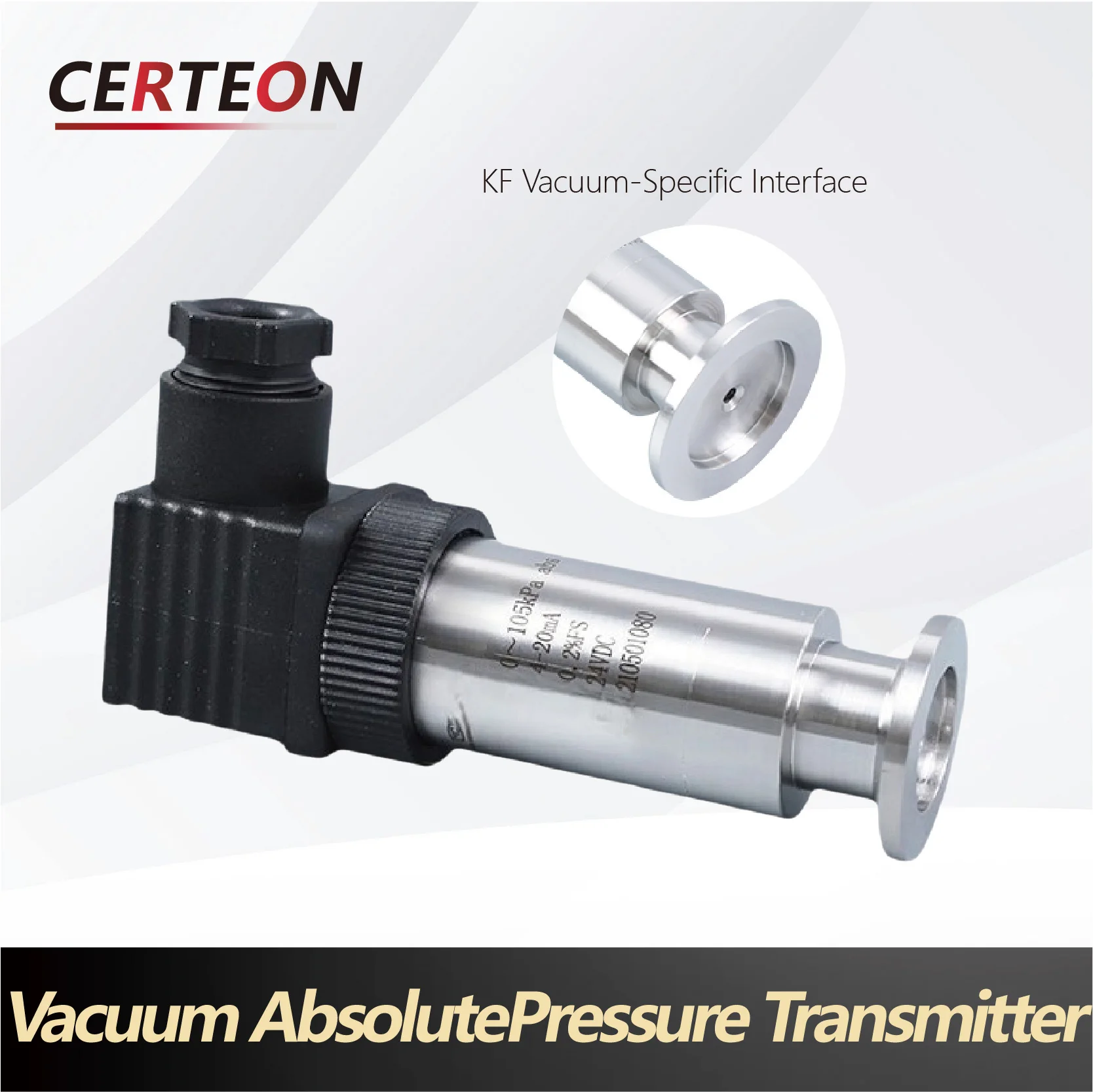 Pressure Sensor Vacuum Pressure Transmitter KF16 4-20mA 0-10V RS485 Absolute Pressure Sensor High Precision Industrial Vacuum Gauge