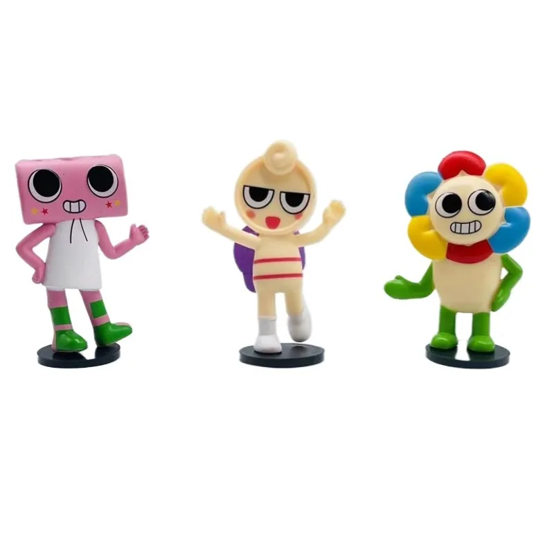 8 adet/takım sevimli Dandy'nin dünya PVC Dandy dünya korku oyunu