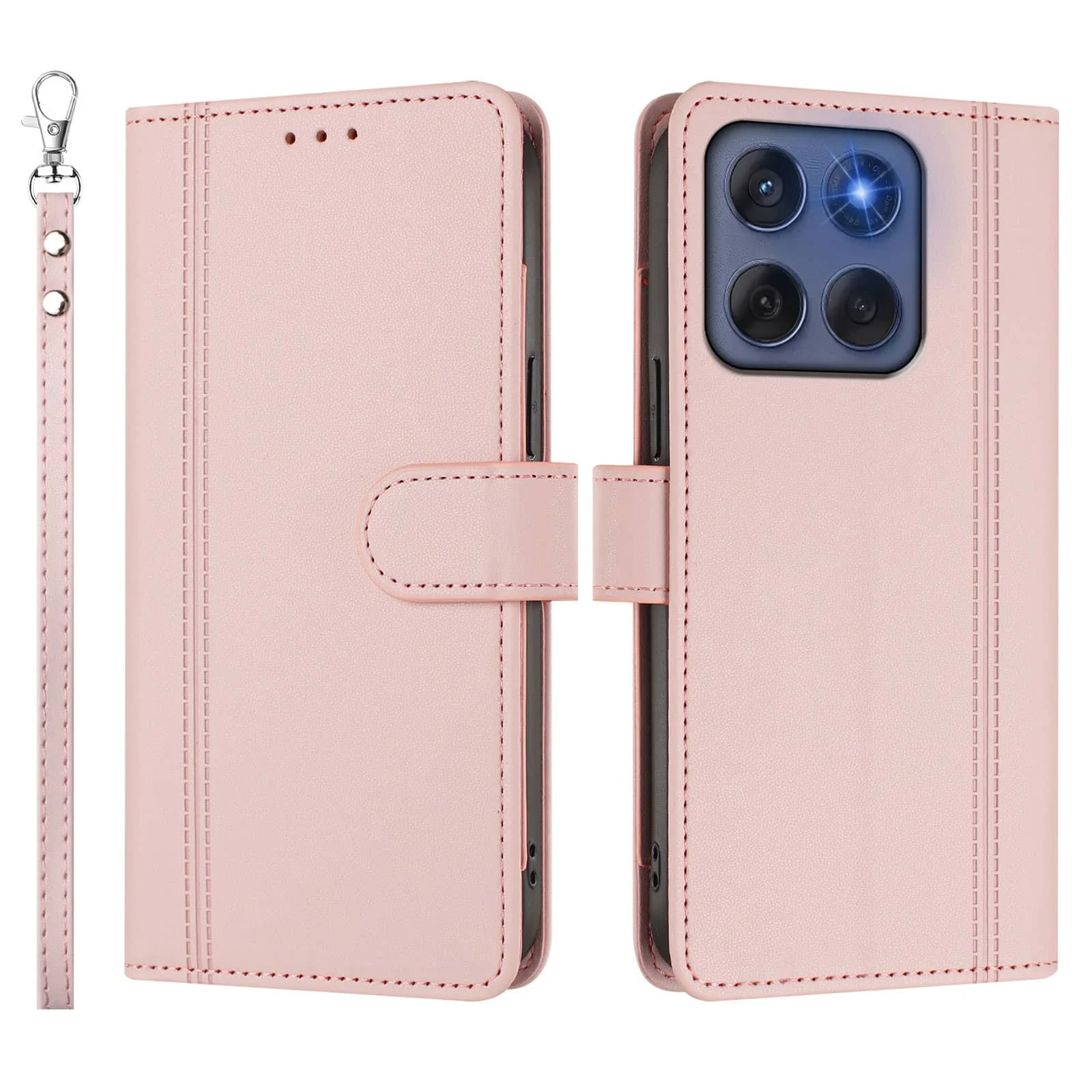 Slim Flip Magnetic Clasp Wallet Case with Enhanced Design​