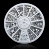 DIY 2mm 3mm Wihte Semicircle Pearl Nail Glitter Nail Rhinestones Wheel Nail Art Decorations Makeup Tools 4
