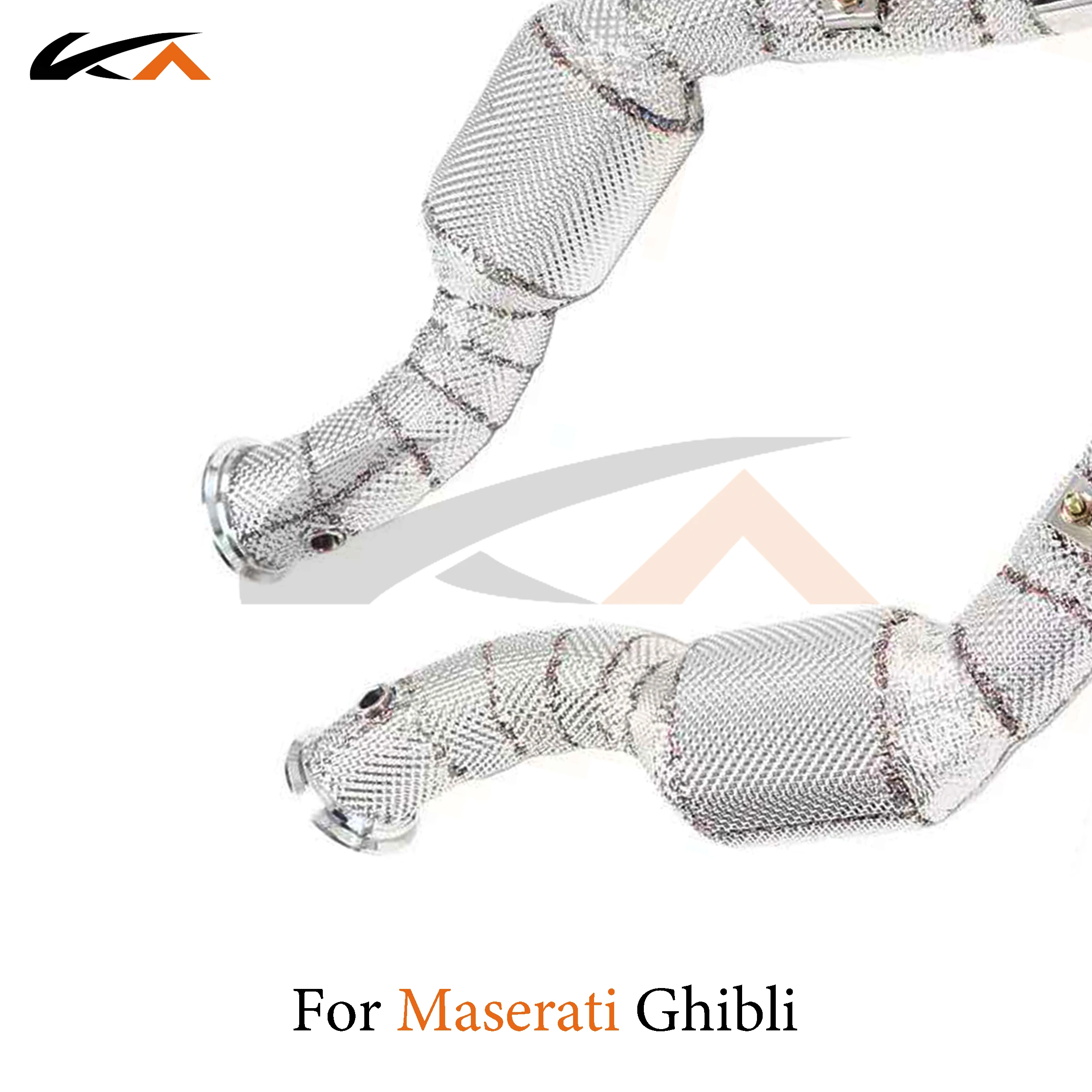 KA 튜닝 다운파이프 배기 스테인리스 스틸 헤더, 마세라티 지브리 3.0t 퍼포먼스, 자동차 부품, 열 차폐 촉매 작용