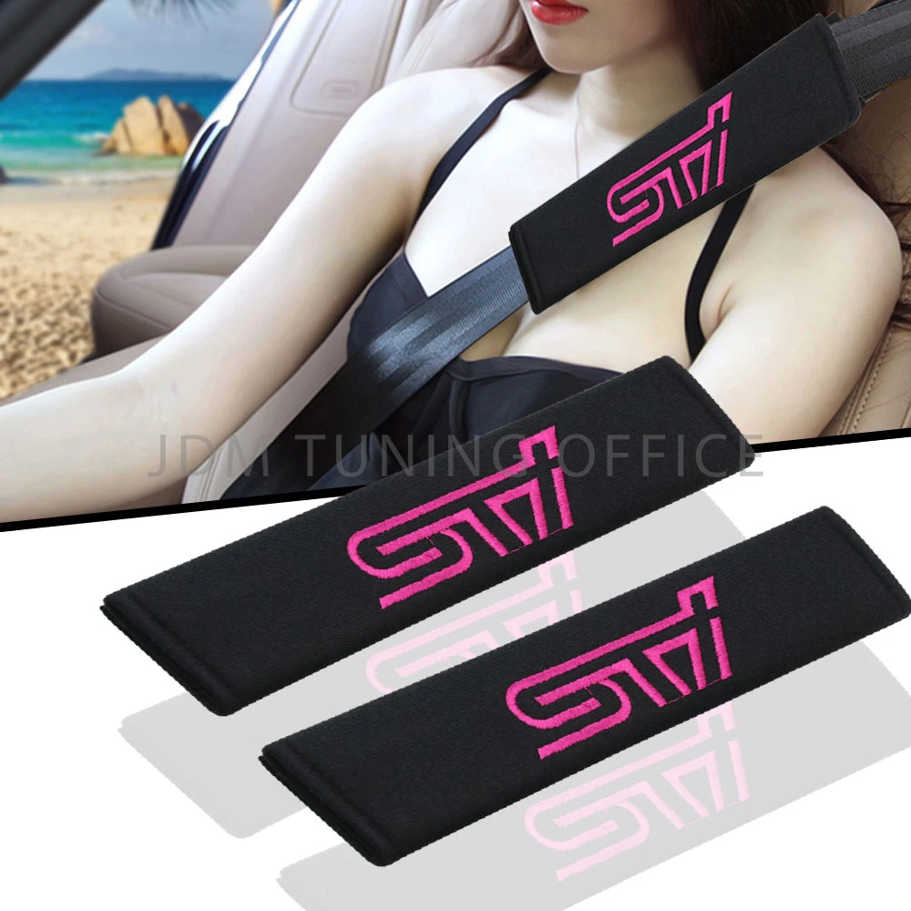 2 Pcs SuBARU Seat Belt Cover Car Seat Belt Shoulder Pads Strap