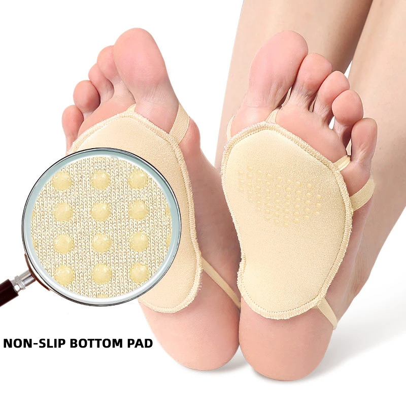 2pieces=1pair High Heels Half Insoles Forefoot Toe Socks Pads For Women