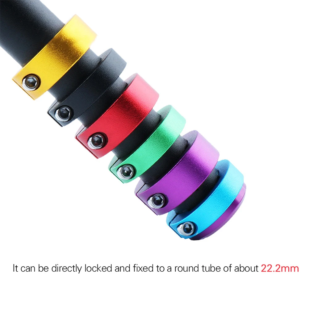 MTB Bike Grips Lock Rings Aluminum Alloy 22.2mm Bicycle Handlebar Grip Fixing End Lock Rings Road Mountain Bike Part 1 Pair