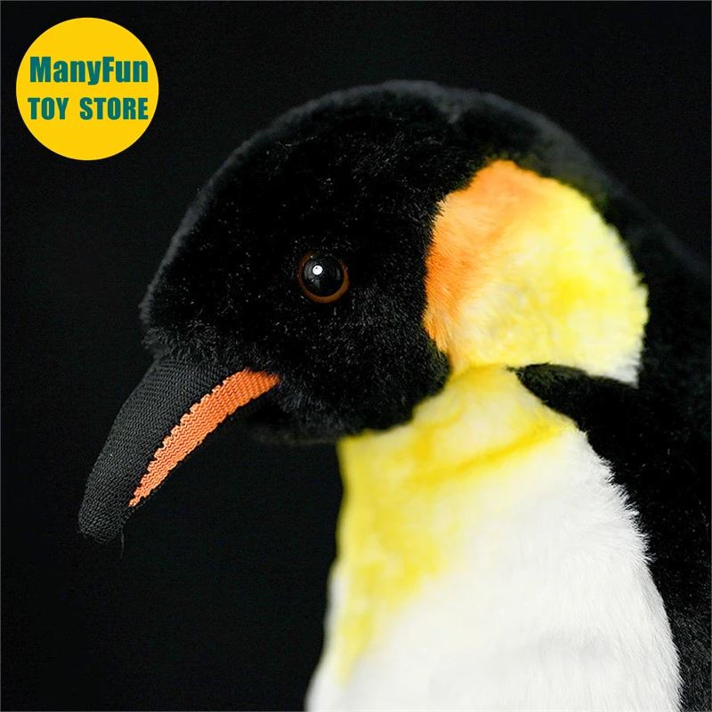 Emperor Penguin Plush Toy High Fidelity King Penguin Plushie Penguin Peluche Lifelike Stuffed Animals Simulation Doll Kawai Toys 3