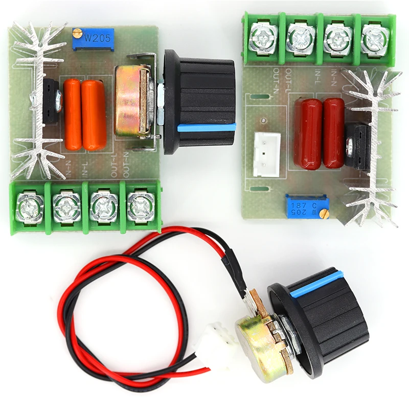 AC 220V 2000W SCR Regolatore Di Tensione Dimmer Dimmer Regolatore Di Velocà Del Motore Termostato Modulo Regolatore Di Tensione Elettronico - Foto 4