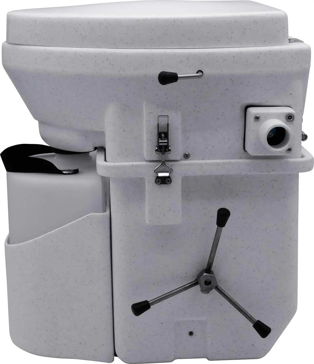 Self Contained Composting Toilet with Close Quarters Spider Handle Design squat toilet squat potty squating toilet