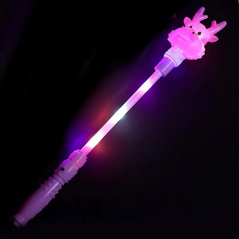 Bastoncini Luminosi Riutilizzabili Led Light Dragon Head Flash Stick Incandescente Al Buio Bomboniere Per Natale E Capodanno