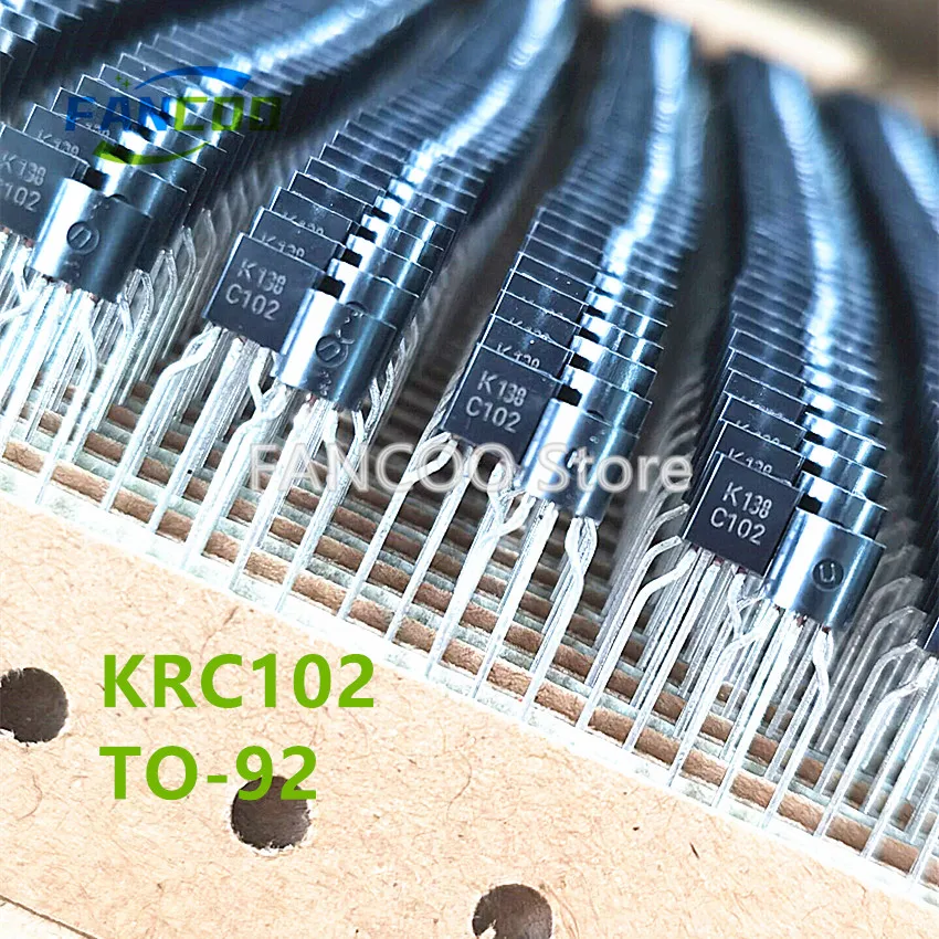 

100PCS C102 TO-92 Free shipping KRC102-AT/P KRC102 NEW EPITAXIAL PLANAR NPN TRANSISTOR original