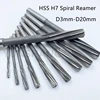 H7 Spiral Machine Reamer HSS D3mm-D20mm Precise Cutting for Metal Steel Aluminum Hole Expansion Drill CNC Tool 1