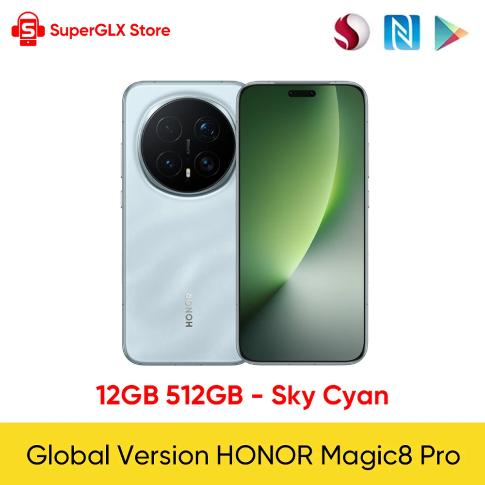 Original New HONOR Magic8 Pro Global Version Snapdragon 8 Elite