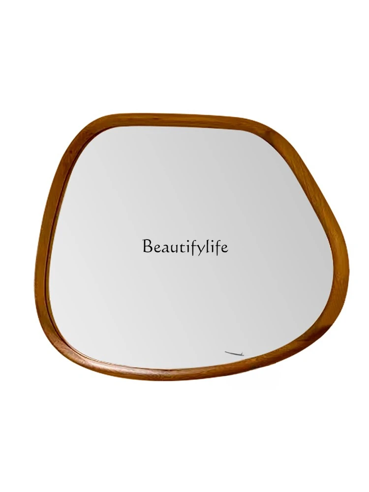 

American Retro Bathroom Mirror Wall Hanging French Shaped Bathroom Mirror
