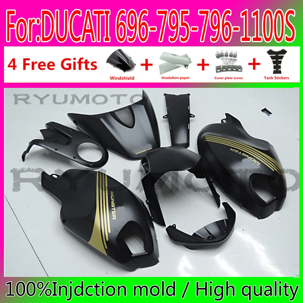 

Motorcycle Injection Mold ABS Fairings For Ducati 696 796 795 M1000 M1100 2009 2010 11 12 13 14 2015 Plastic Fairing