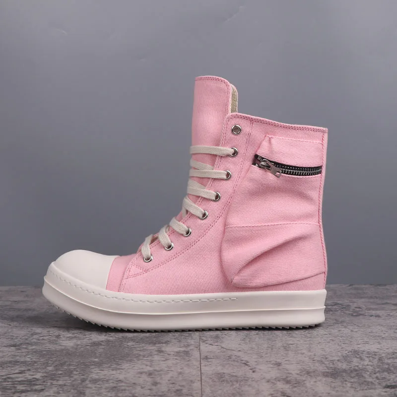 

Girlish Feeling Ladies Ankle Boots Spring Autumn New Short Boots Round Toe Pocket Side Zipper Design Lovers Shoes