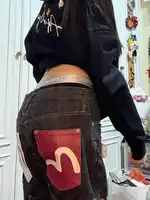 Women's Baggy Cargo Jeans Abi Y2k Japanese Streetwear Hip-pop Goblin Core Cyber Punk Denim Pants Grunge Designer Harajuku Cowboy - Image 5