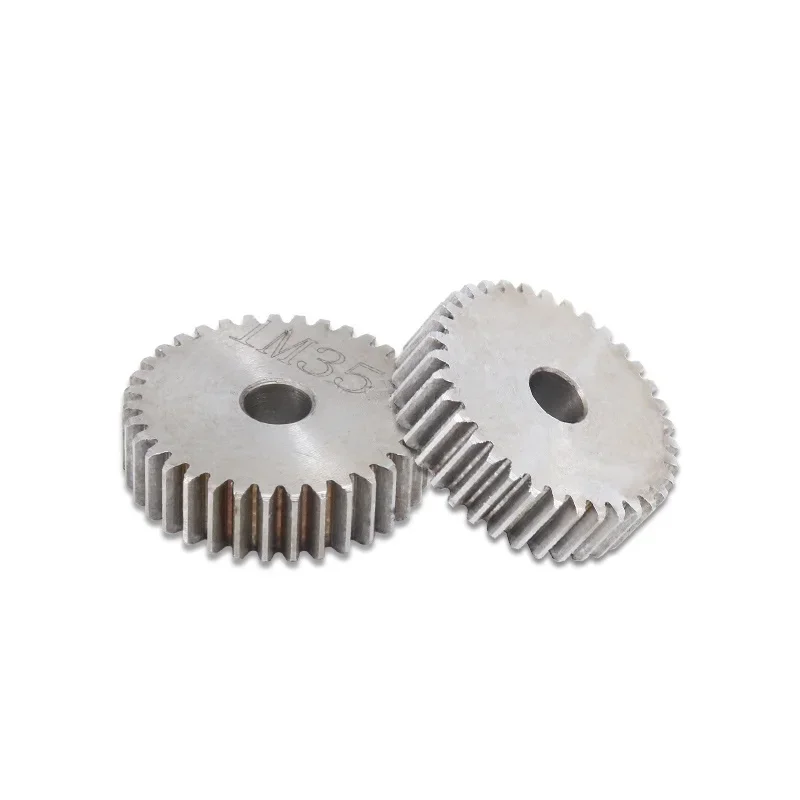 45# Steel Spur Gear 1 Modulus 26/27/28/29/30/31/32/35/36/40/45/50/60 T teeth Metal Transmission Motor Gear motor gear transmission gear