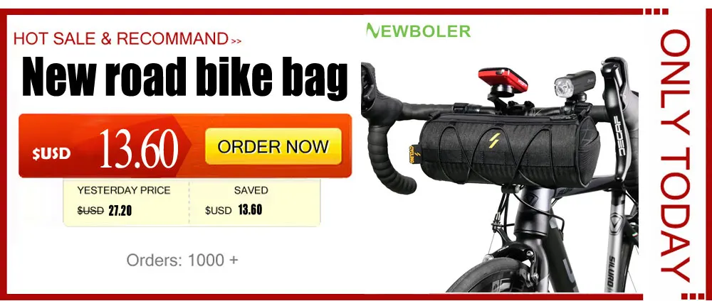 NEWBOLER Bike Front Tube Bag Waterproof Bicycle Handlebar Basket Pack Cycling Front Frame Pannier Bicycle Accessories