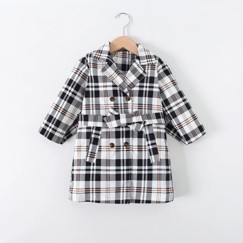 2022 Spring Autumn Girls Windbreaker Jackets Fashion Kids Outerwear Veste Fille Trench Coat For Girls Children Cloth
