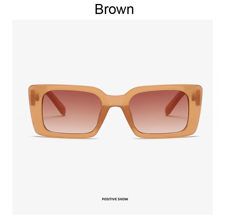 Vintage Square Sunglasses For Women Retro Gradient Designer Shades_voghion.com