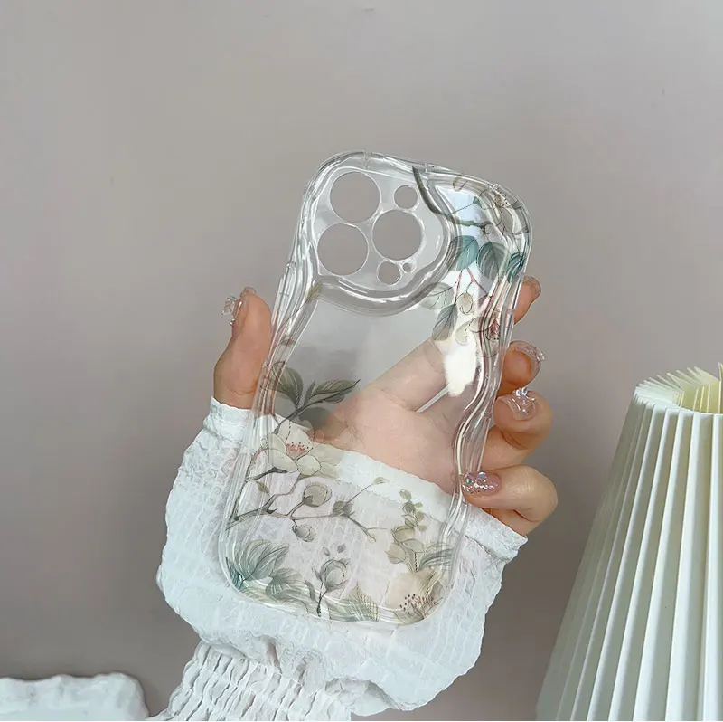Peach Blossom Design Protective Phone Case