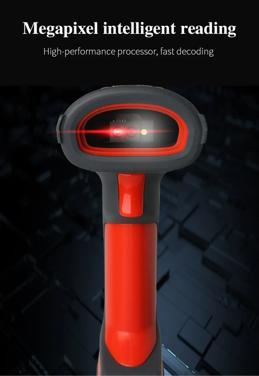 2D QR High Performance Anti-Drop Industrial Barcode Scanner
