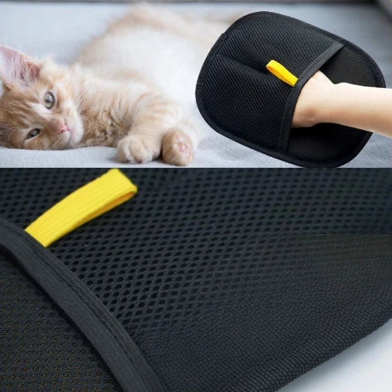 MultiPurpose Double Side Pet Gloves for Grooming and Home Cleanliness Hair Removal Brush Gloves for Clothes Hair Remove D2RD