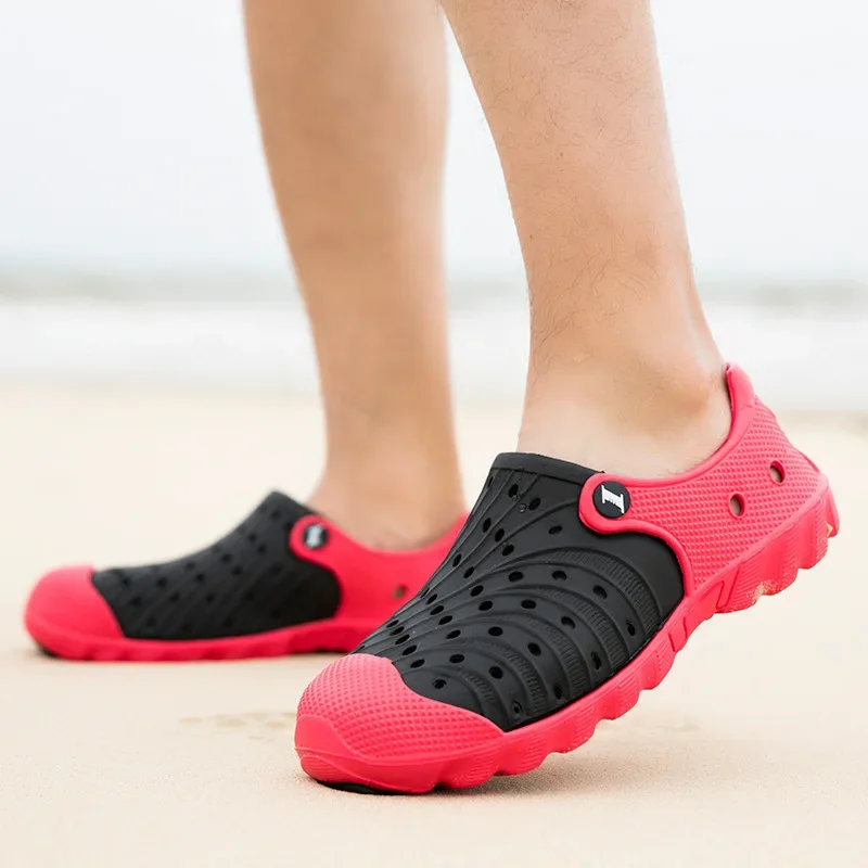 Summer Sports Men's Hollow Sandals Casual Beach Shoes Comfortable Breathable Sandals Comfortable Eva Soft Sole Unisex Slippers sports shoes summer sandals sports slippers mens shoes