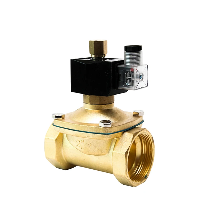 

2" Brass Waterproof Solenoid Valve 220v 24V 12V 220V 110V Normally Open Solenoid Valve