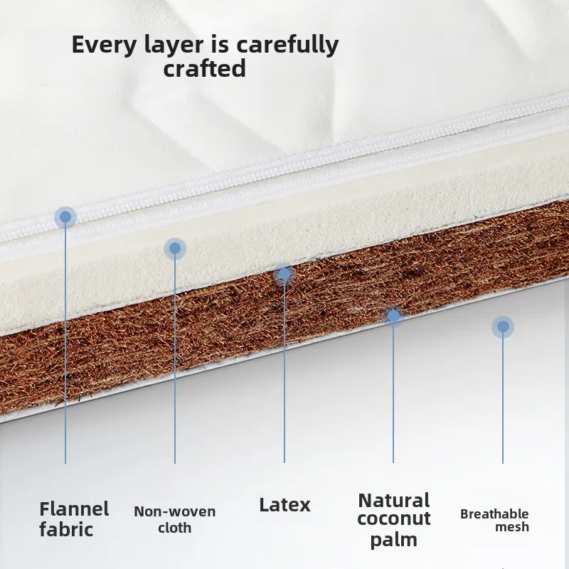 Baby Latex Mattress Newborn Coconut Palm Children's Household Four Seasons Available Mat