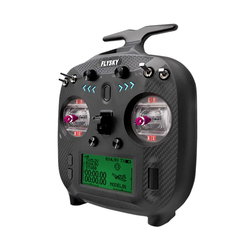 FLYSKY FS-ST8 2.4G 10CH ANT RGB 어시스턴트 3.0 라디오 송신기 FS-SR8 수신기, RC 비행기 자동차 제어용, 2S 1100mAh 1C 배터리