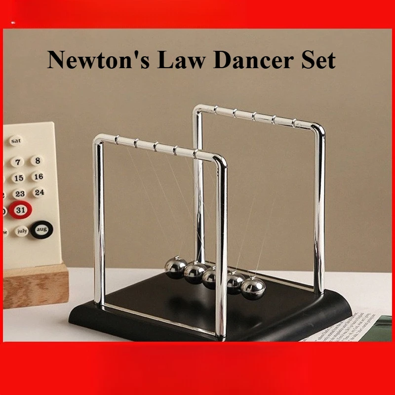 Christmas plastic Newton's bump balls stress-relief pendulum floats toys office decor creative gifts
