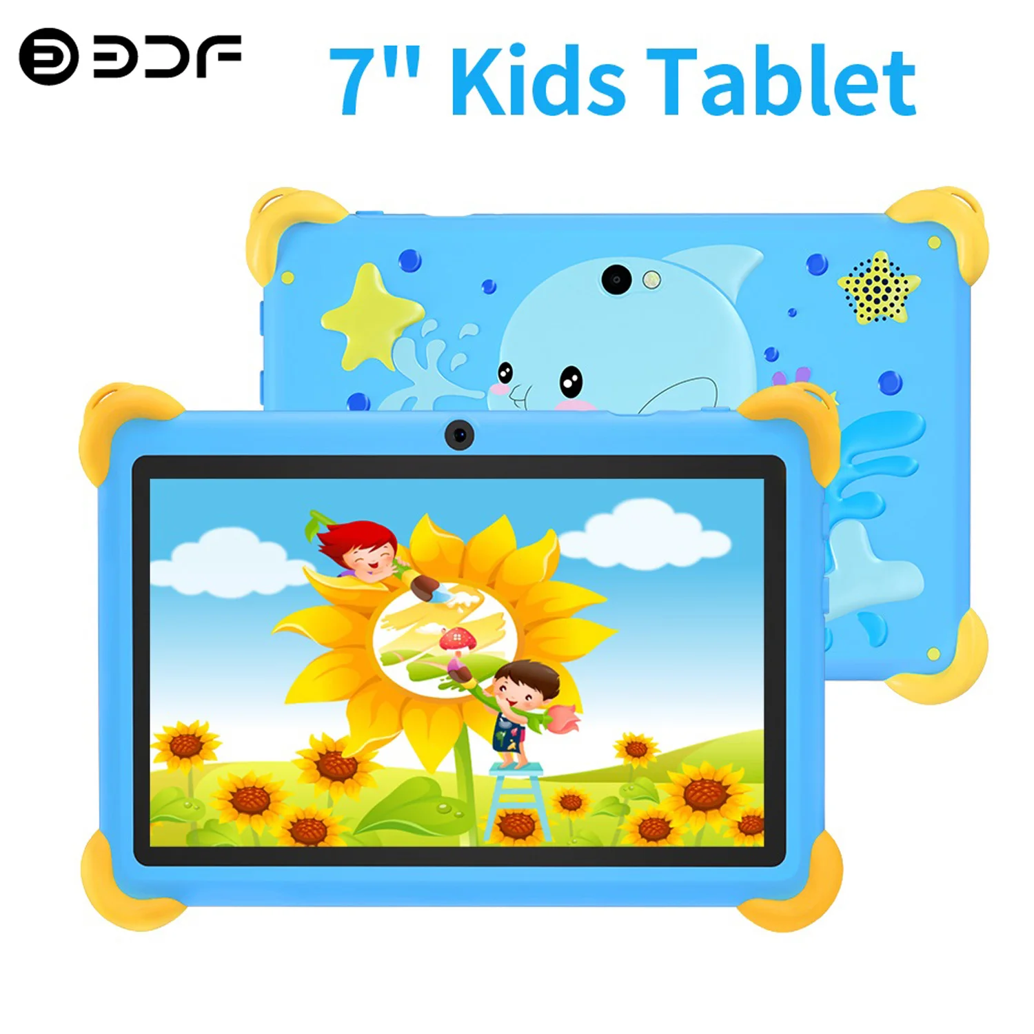 2025 nouveau 7 pouces modèle de bande dessinée tablettes pour enfants Quad Core 4GB RAM 64GB ROM 5G WiFi apprentissage jeux éducatifs tablette cadeau pour enfants
