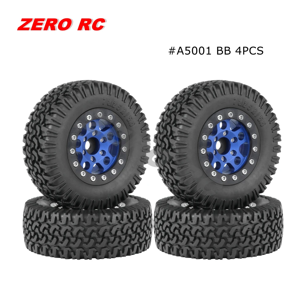 RC4WD 1.55タイヤ、ホイールセット 組み立てられた金属タイヤ,1.55 1/10インチホイール76mm,1/12 rc