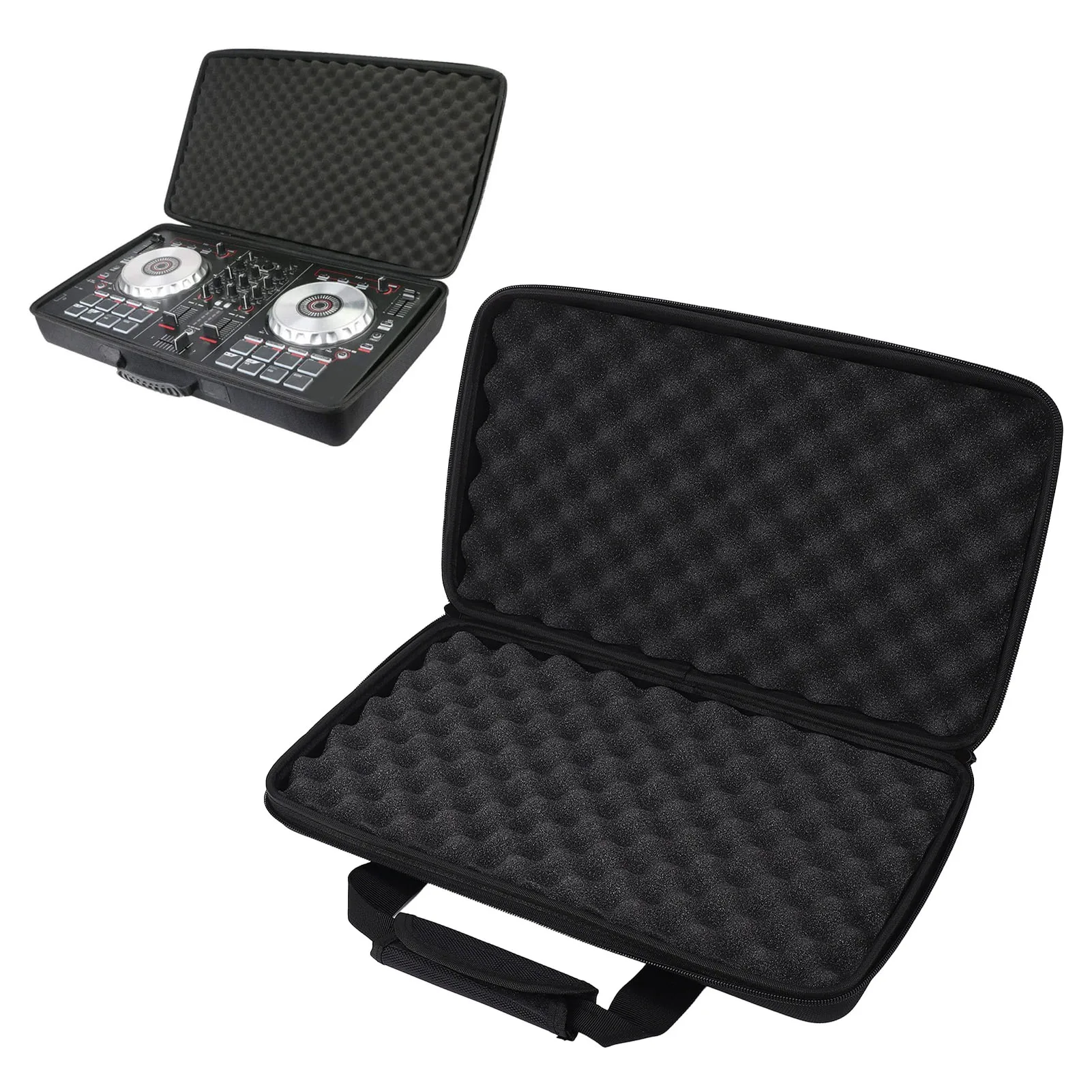 DJ Controller Storage Bag Portable Carrying Case for Double Channel DJ Controllers