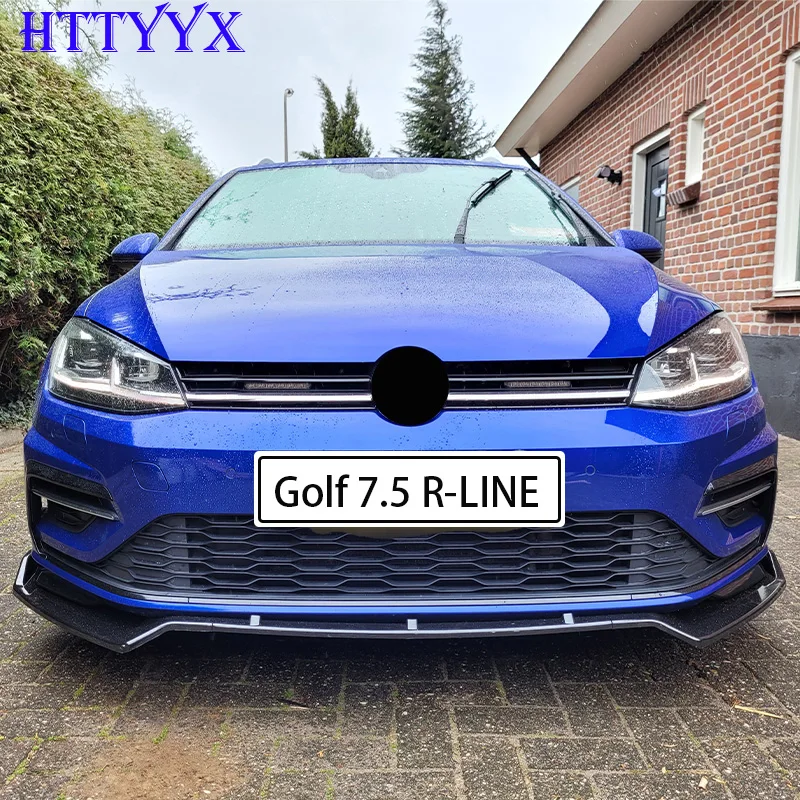 Car Bumper Spoiler For Golf 7 7.5 MK7 MK7.5 GTI GTD R R-Line 2012-Maxton Style Front Bumper Splitter Lip Diffuser