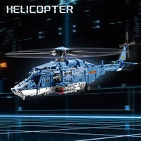 Technology Armed Helicopter Building Blocks Toys Air Forces Model Airplane Blocks Set Educational Toys For Boys Gifts 2