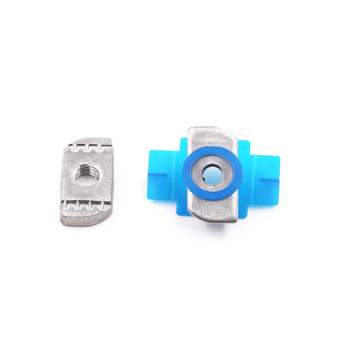 304 Stainless Steel Spring Nut Block Plastic Wing Nut Pressing Block Diamond Rectangular M6M8M10M12