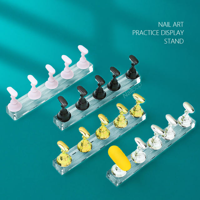 False Nail Tips Practice Display Stand Limegirlstore