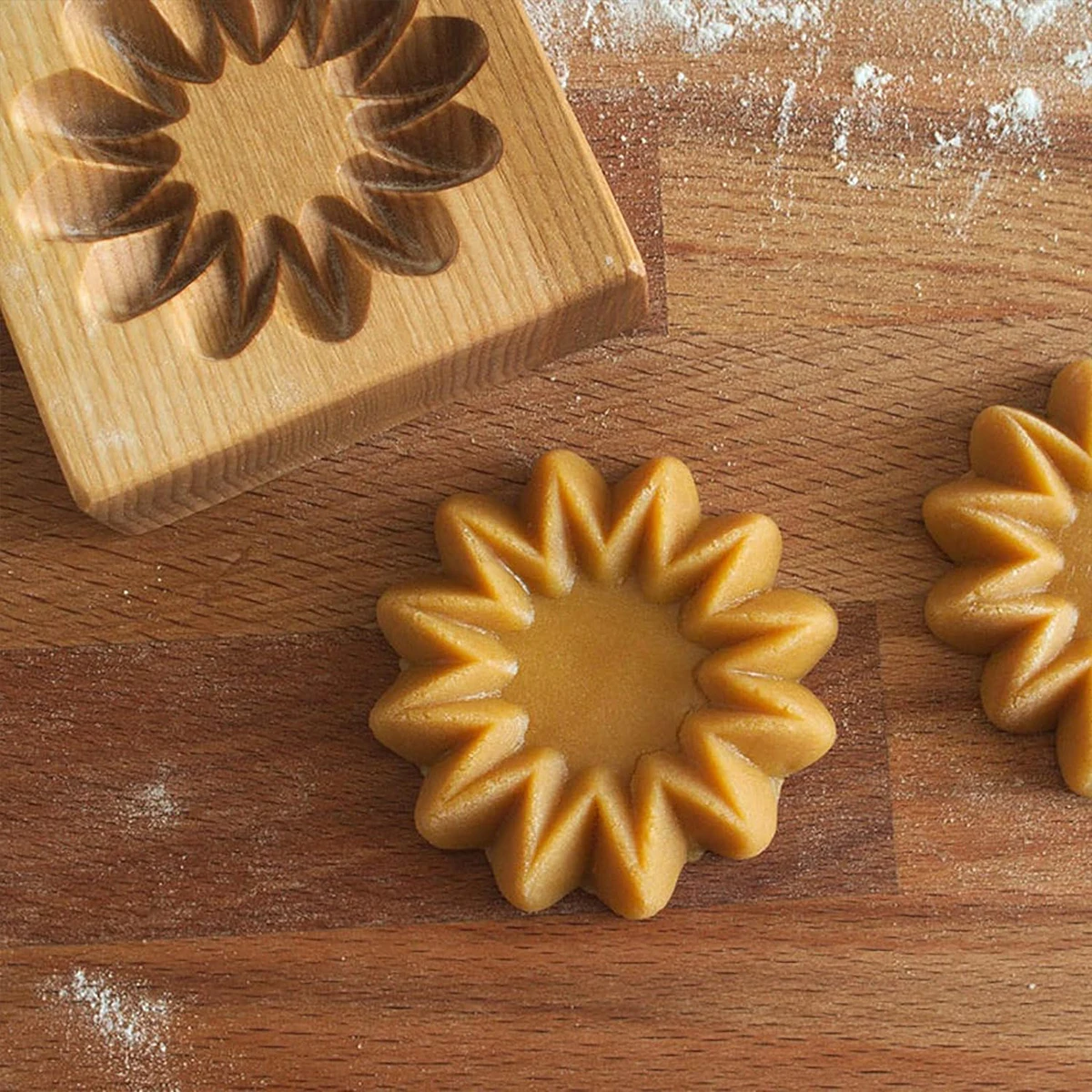 Stampo In Legno Per Biscotti 3D – Intaglio A Fiore E Uccello, Antiaderente, 10 Cm, Riutilizzabile Per Pasta Frolla E Biscotti Decorati