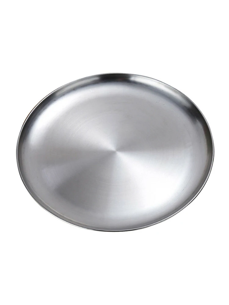Stainless Steel Dish Plate Buffet Platter Kitchen Accessories dining dish For Bbq Pasta